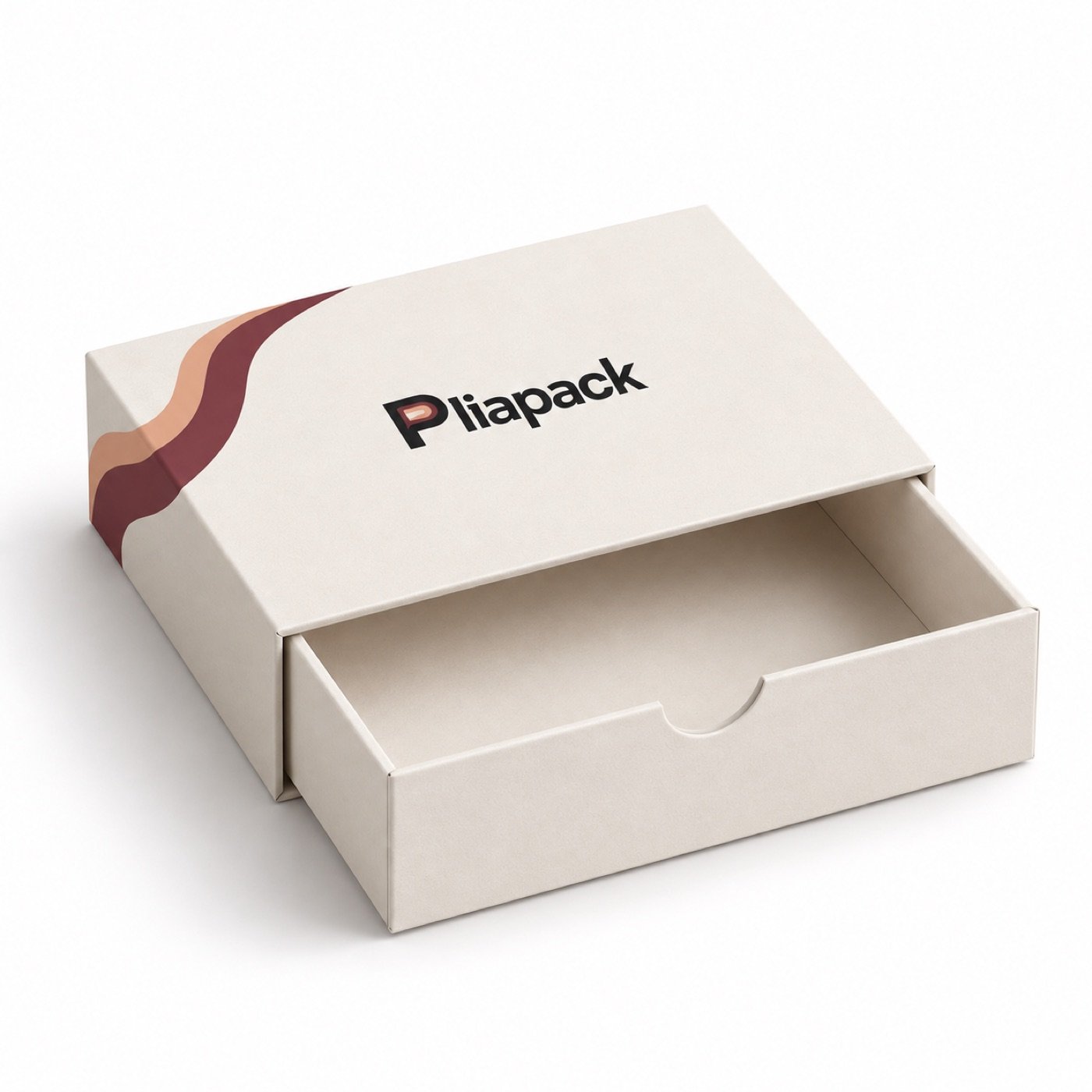 Drawer Boxes Open — AI-generated Pliapack brand demonstration